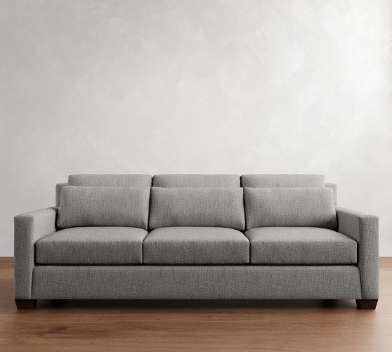 York Square Arm Deep Seat Sofa (60"-108") by Pottery Barn