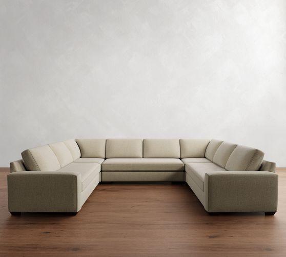 Big Sur Square Arm U-Shaped Sectional (146") by Pottery Barn