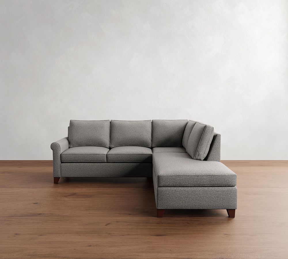Cameron Roll Arm 3-Piece Bumper Sectional (102") by Pottery Barn