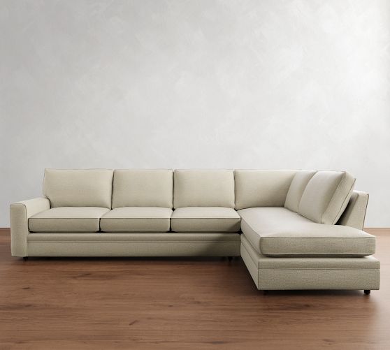 Pearce Square Arm Return Bumper Sectional (110"-140") by Pottery Barn
