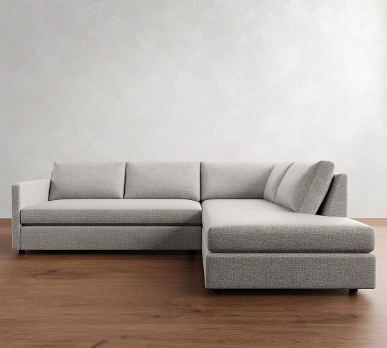 Pacifica Slim Arm Return Bumper Sectional (102"-106") by Pottery Barn
