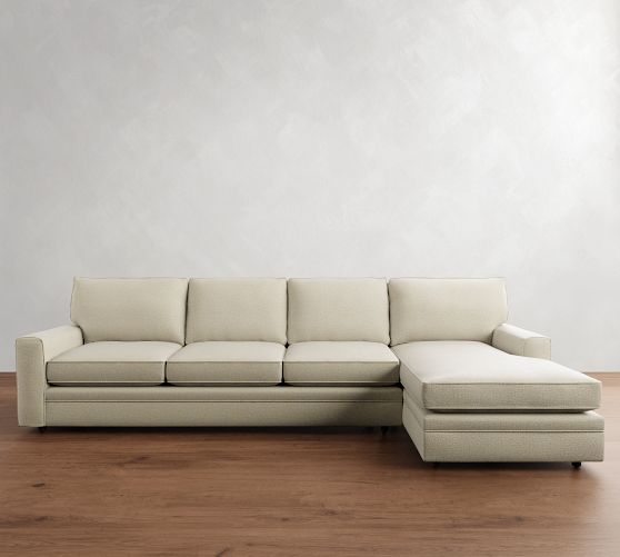 Pearce Square Arm Chaise Sectional (101"-141") by Pottery Barn