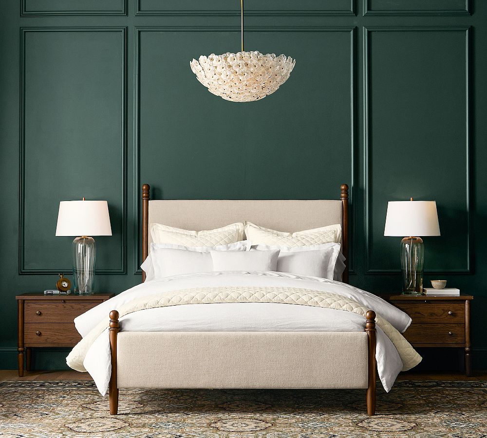 Chris Loves Julia Modern Traditional Bed by Pottery Barn