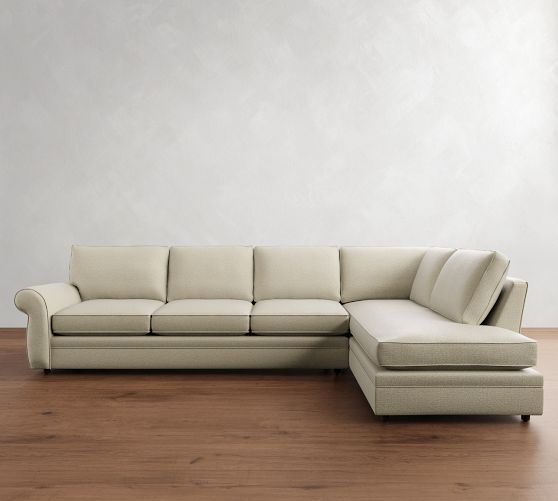 Pearce Roll Arm Return Bumper Sectional (114"-144") by Pottery Barn