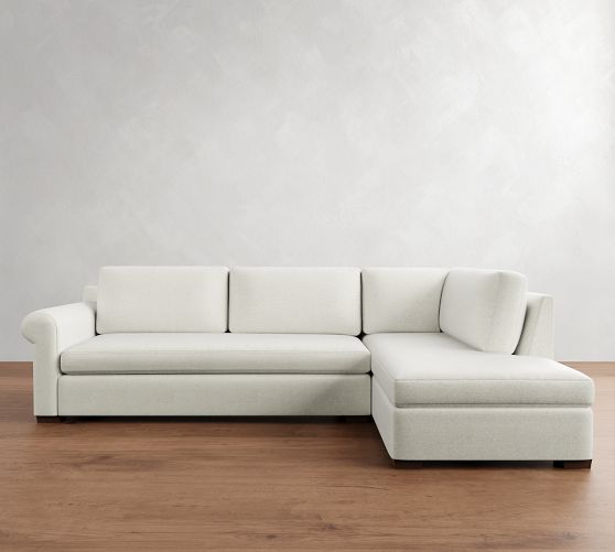 Shasta Roll Arm Return Bumper Sectional (100"-112") by Pottery Barn