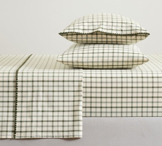 Windowpane Yarn-Dyed Sheet Set by Pottery Barn