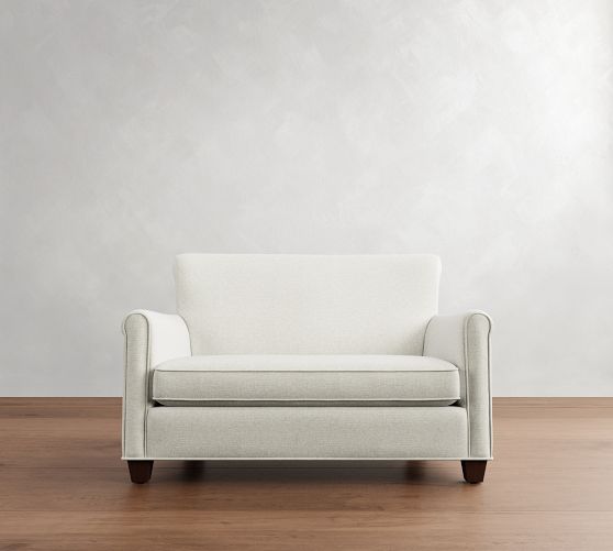 Irving Roll Arm Settee (54") by Pottery Barn