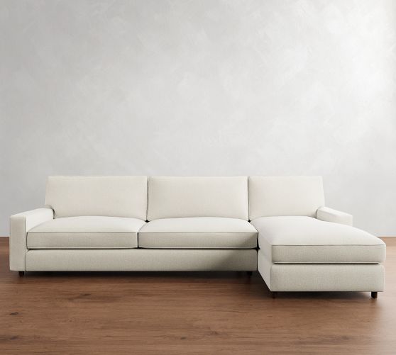 PB Comfort Square Arm Chaise Sectional (101"-126") by Pottery Barn