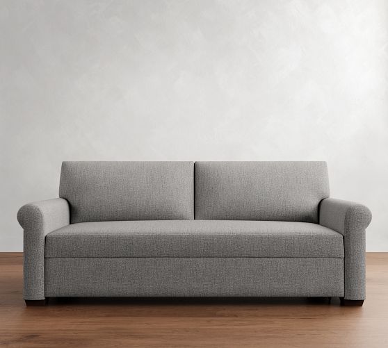 York Roll Arm Trundle Sleeper Sofa (89") by Pottery Barn