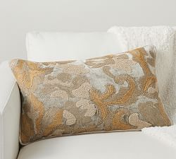 Eleonora Embroidered Lumbar Pillow Cover