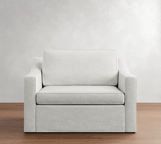 Cameron Slope Arm Slipcovered Twin Sleeper Sofa (53") by Pottery Barn