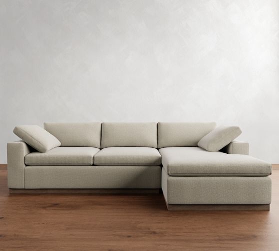 Dream Wood Base Chaise Sectional (120"-130") by Pottery Barn