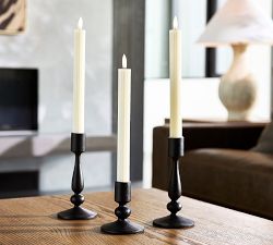 Standard Flameless Fluted Taper Candle