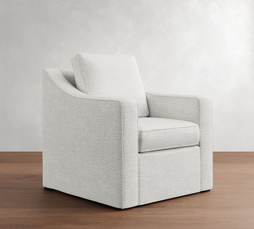 Cameron Slope Arm Slipcovered Chair by Pottery Barn