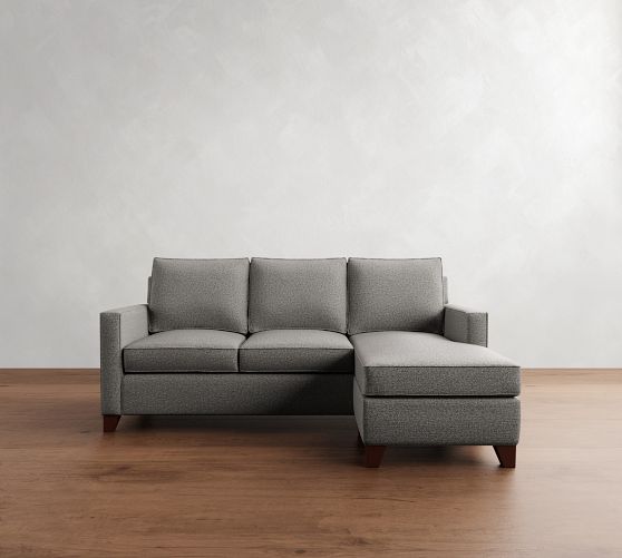 Cameron Square Arm Reversible Chaise Sleeper Sectional (89") by Pottery Barn