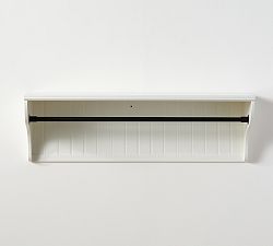 Open Box: Aubrey Shelf With Rail (48") - White