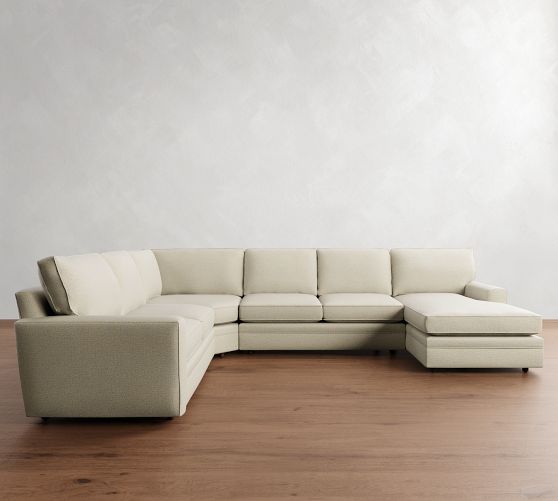 Pearce Square Arm 4-Piece Wedge Sectional (141") by Pottery Barn