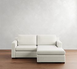 Shasta Square Arm Reversible Chaise Sleeper Sectional (84")