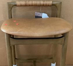 Open Box: Axel Leather Counter Stool (26") - Haven Tobacco