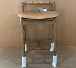 Open Box: Axel Leather Counter Stool (26") - Haven Tobacco