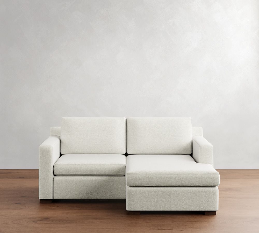 Shasta Square Arm Reversible Chaise Sectional (83"-84") by Pottery Barn