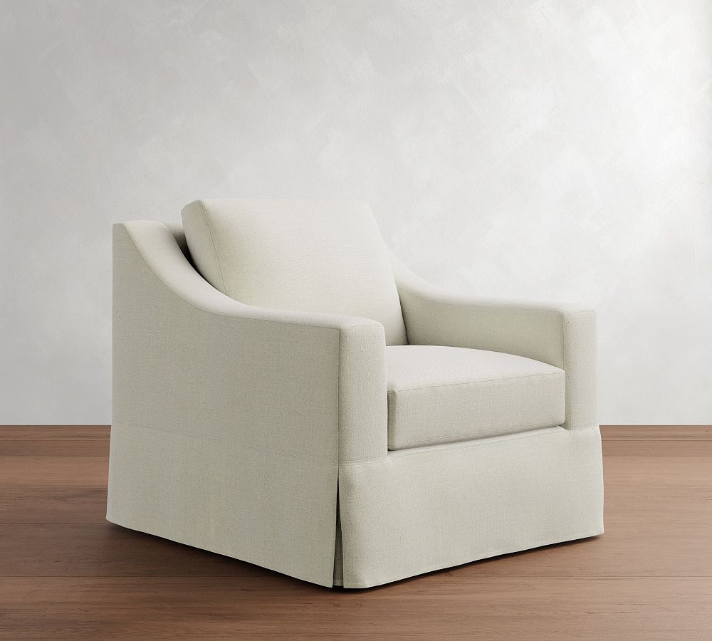 York Slope Arm Slipcovered Chair by Pottery Barn