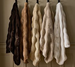 Cascade Faux Fur Throw