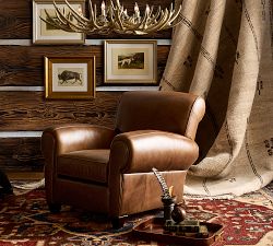 Manhattan Roll Arm Leather Chair