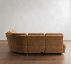 Parker Leather Power Reclining L-Shaped Sectional (114")