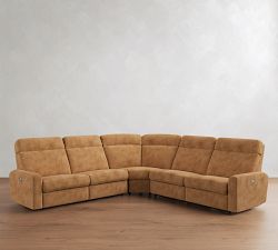 Parker Leather Power Reclining L-Shaped Sectional (114")