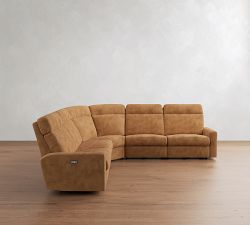Parker Leather Power Reclining L-Shaped Sectional (114")
