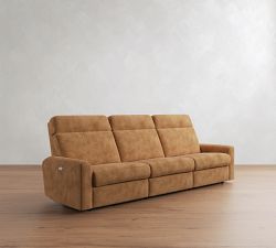 Parker Leather Power Reclining Sofa (79"&ndash;112")