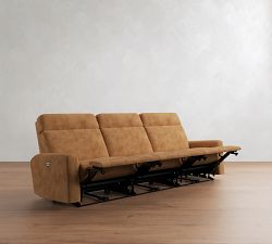 Parker Leather Power Reclining Sofa (79"&ndash;112")