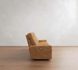 Parker Leather Power Reclining Sofa (79"&ndash;112")