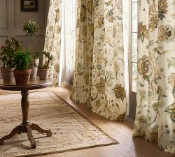 Lydia Palampore Embroidered Curtain
