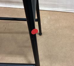 Open Box: Atticus Counter Stool Height (24" H) - Light Honey, Black Legs
