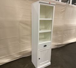 Open Box: Aubrey Shelf with Cabinet (19'') - Dutch White