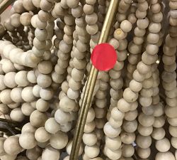 Open Box: Bristol Wood Bead 2Tier Chandelier ( 30") - Natural