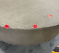 Open Box: Byron Round Coffee Table (39") - Mason Gray