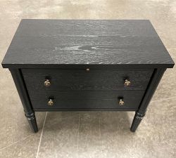 Open Box: Chris Loves Julia Modern Traditional Nightstand (28") - Onyx