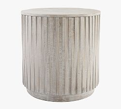 Open Box: Coloma Round End Table (24") - Light Gray