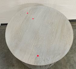 Open Box: Coloma Round End Table (24") - Light Gray