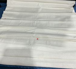 Open Box: Emery Linen Cordless Roman Blackout Shade (32" W x 48" L) - Ivory