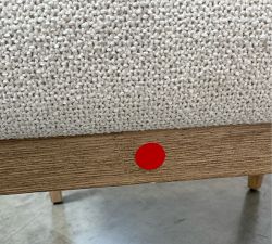 Open Box: Layton Grand Upholstered Dining Chair - Performance Boucle Oatmeal, Seadrift