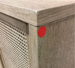 Open Box: Marina Cane Two Door Cabinet Base - Seadrift