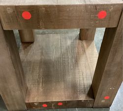 Open Box: Rockport Rectangular Reclaimed Wood Side Table (24") - Cocoa Brown