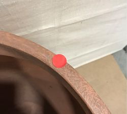 Open Box: Sienna Fiber Stone Outdoor Planter, Large - Terracotta