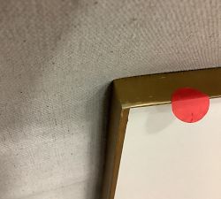 Open Box: Stowe Modern Metal Frame, 25"L x 25"W (8"x10" Opening) - Brass