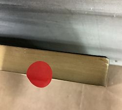 Open Box: Stowe Modern Metal Frame, 25"L x 25"W (8"x10" Opening) - Brass