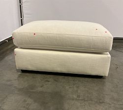 Open Box: Westwood Ottoman - Premium Performance Basketweave Ivory